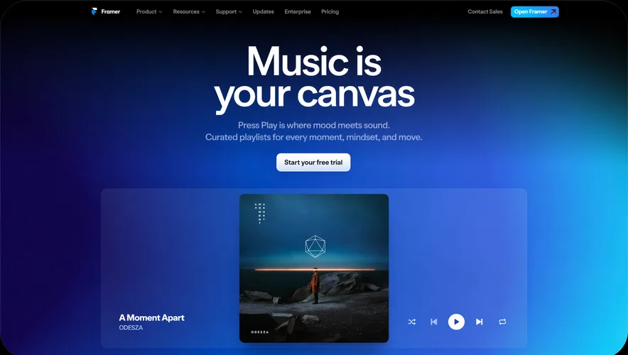 Music is your canvas